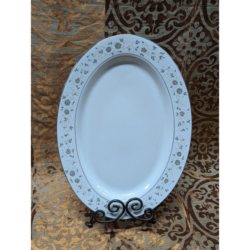 Vintage Sango‎ Antibes Oval Oblong Serving Platter Plate 8080 China